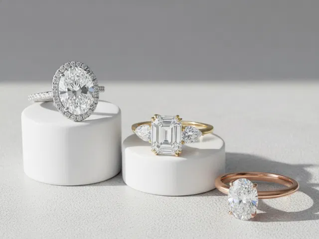 DIAMOND ENGAGEMENT RINGS IN THREE DIFFERENT STYLES
